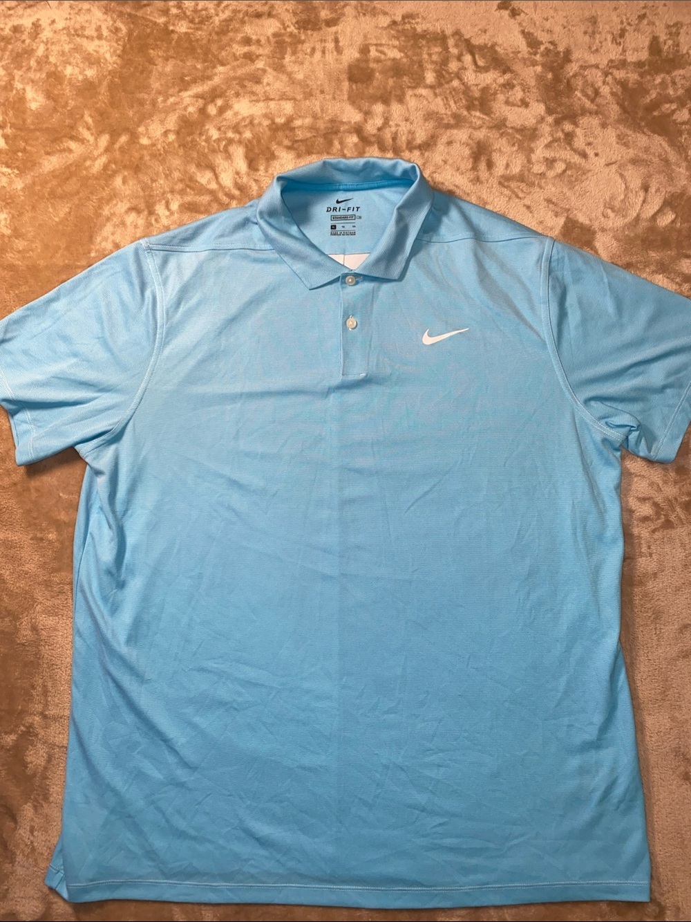 Nike Light Blue Dri-FIT Men's Polo